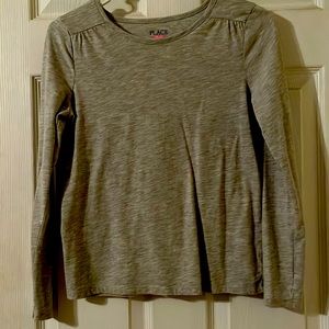 Long sleeve color gray